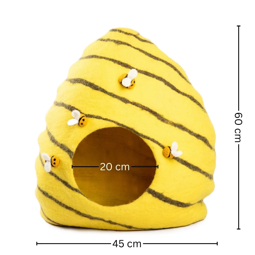 Woolygon Whisker Cloud: Luxuriously Soft Merino Wool Cat Cave for Ultimate Comfort Woolygon
