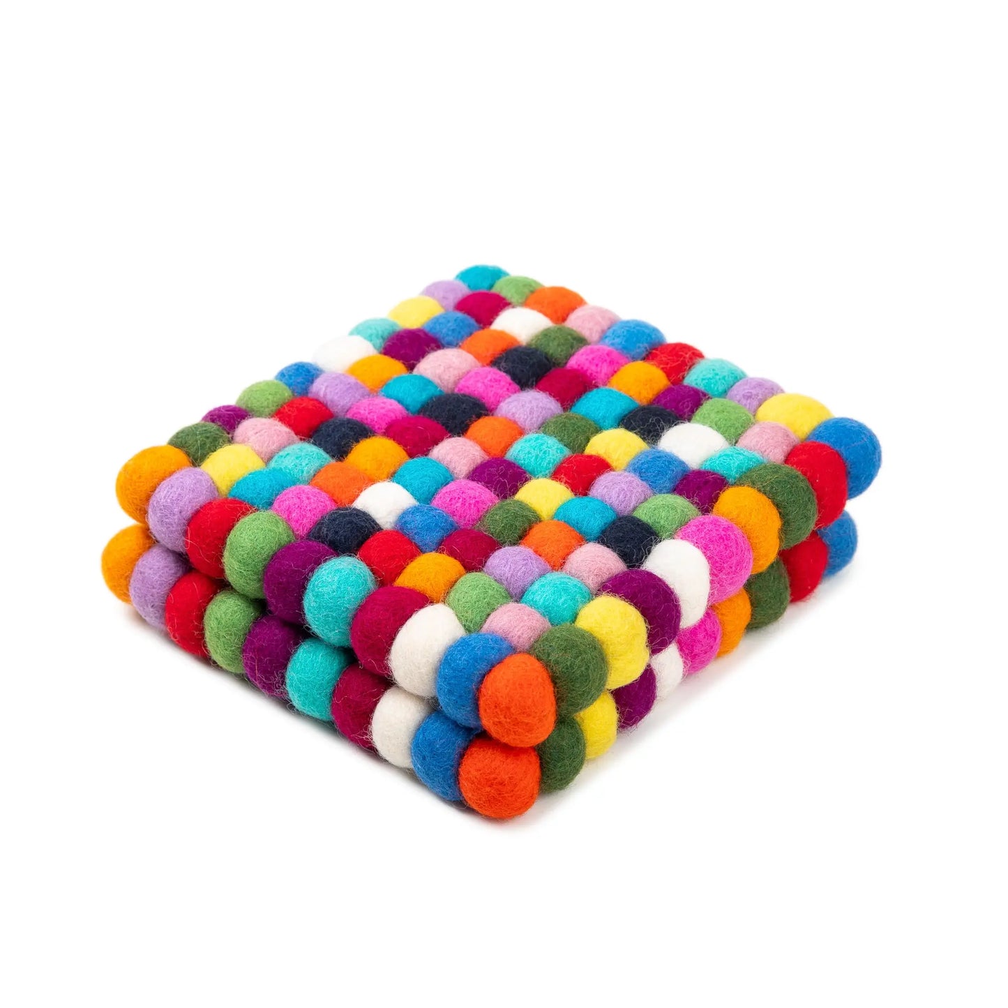 Set of 2 Eco-Friendly Felt Wool Trivets (16cm Diameter) Woolygon