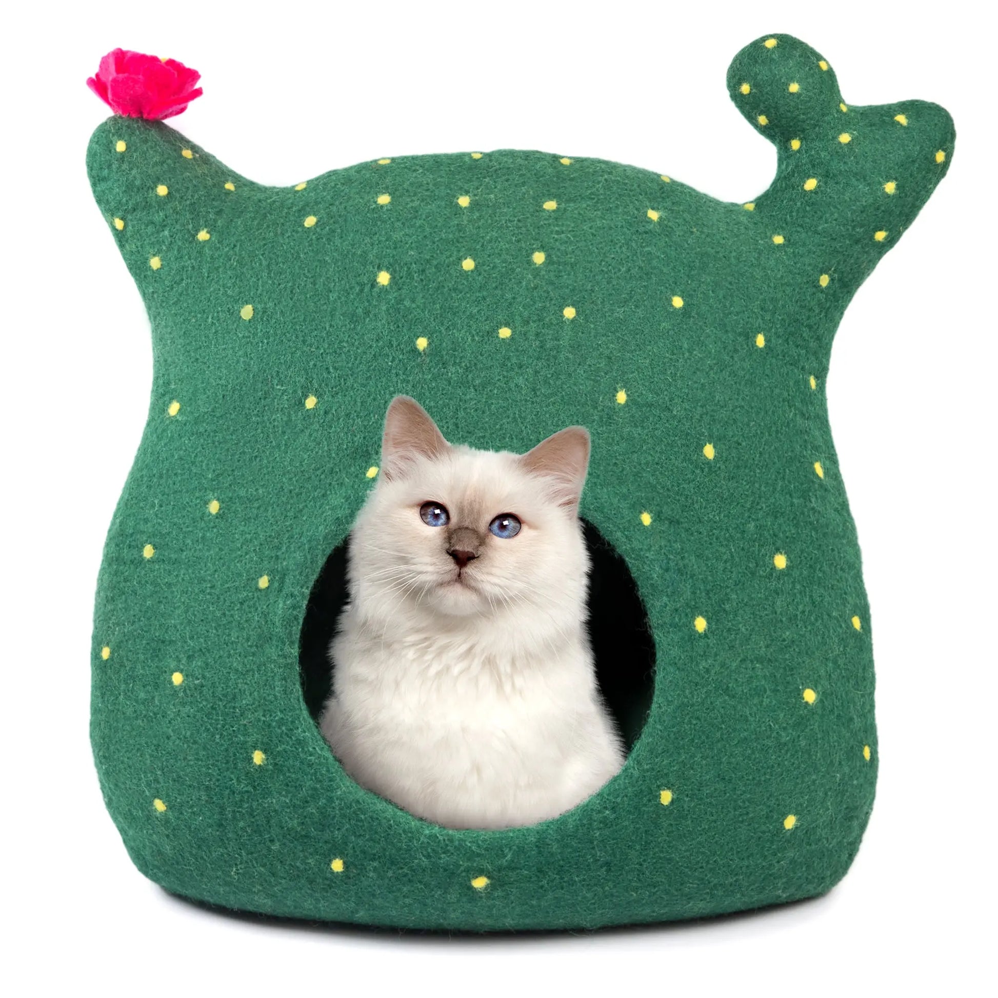 Ultra Cozy Felt Wool Cat Cave - Natural & Breathable Woolygon