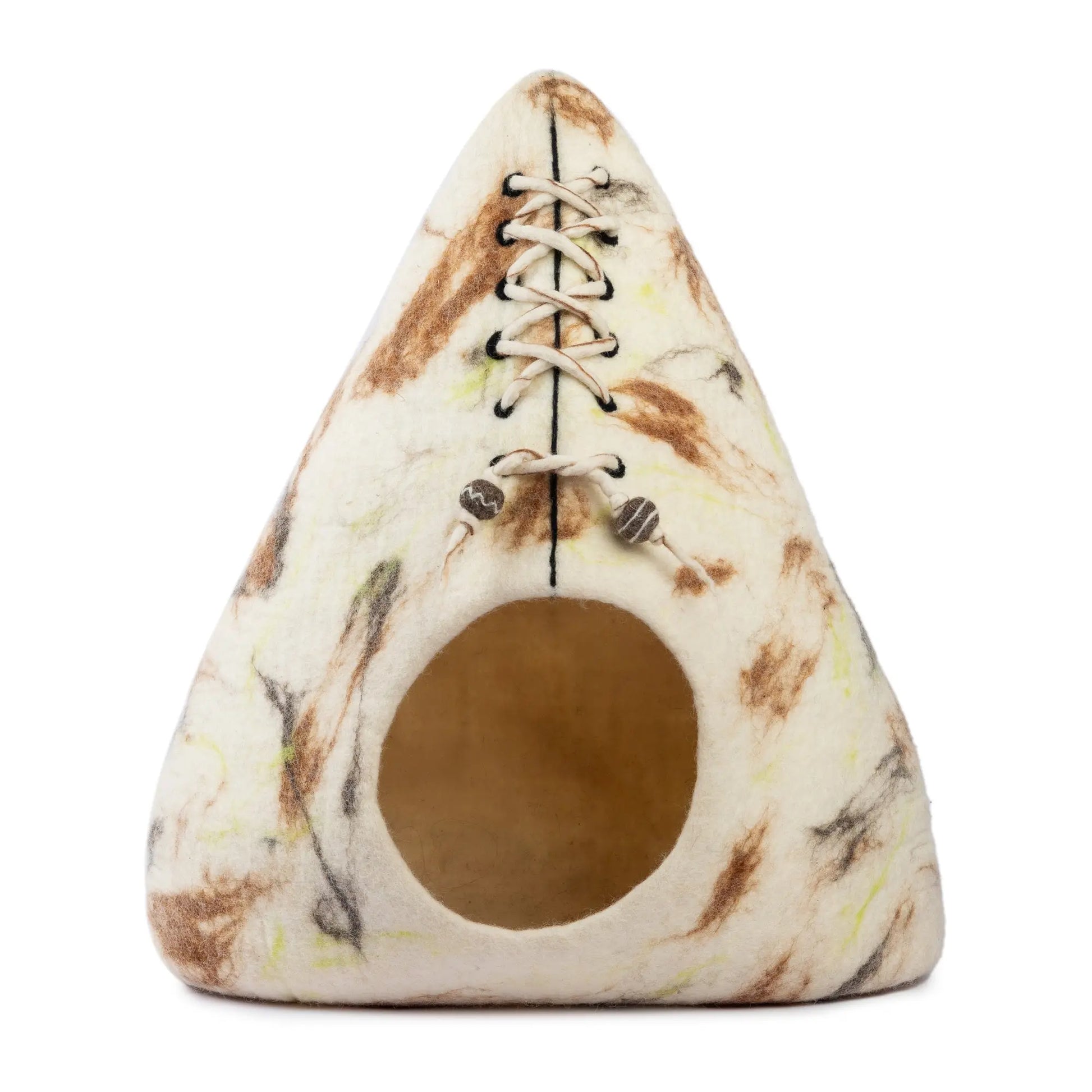 Minimalist Design  Modern Felt Wool Cat Cave Woolygon