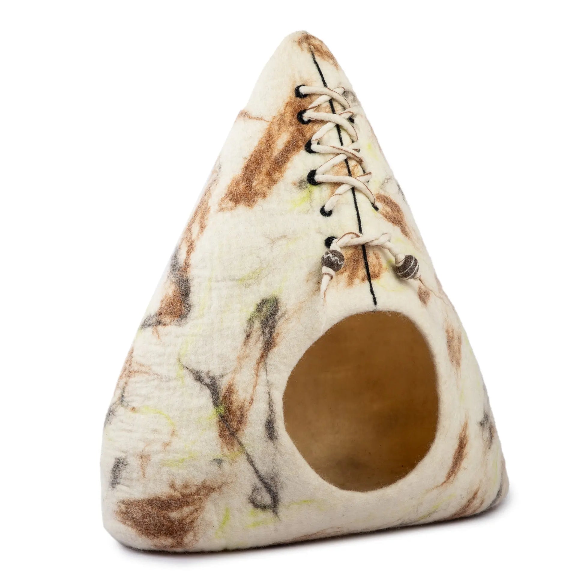 Minimalist Design  Modern Felt Wool Cat Cave Woolygon