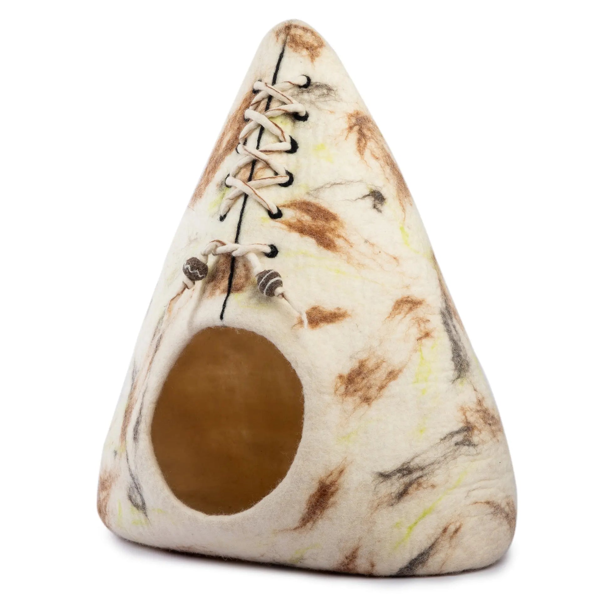 Minimalist Design  Modern Felt Wool Cat Cave Woolygon