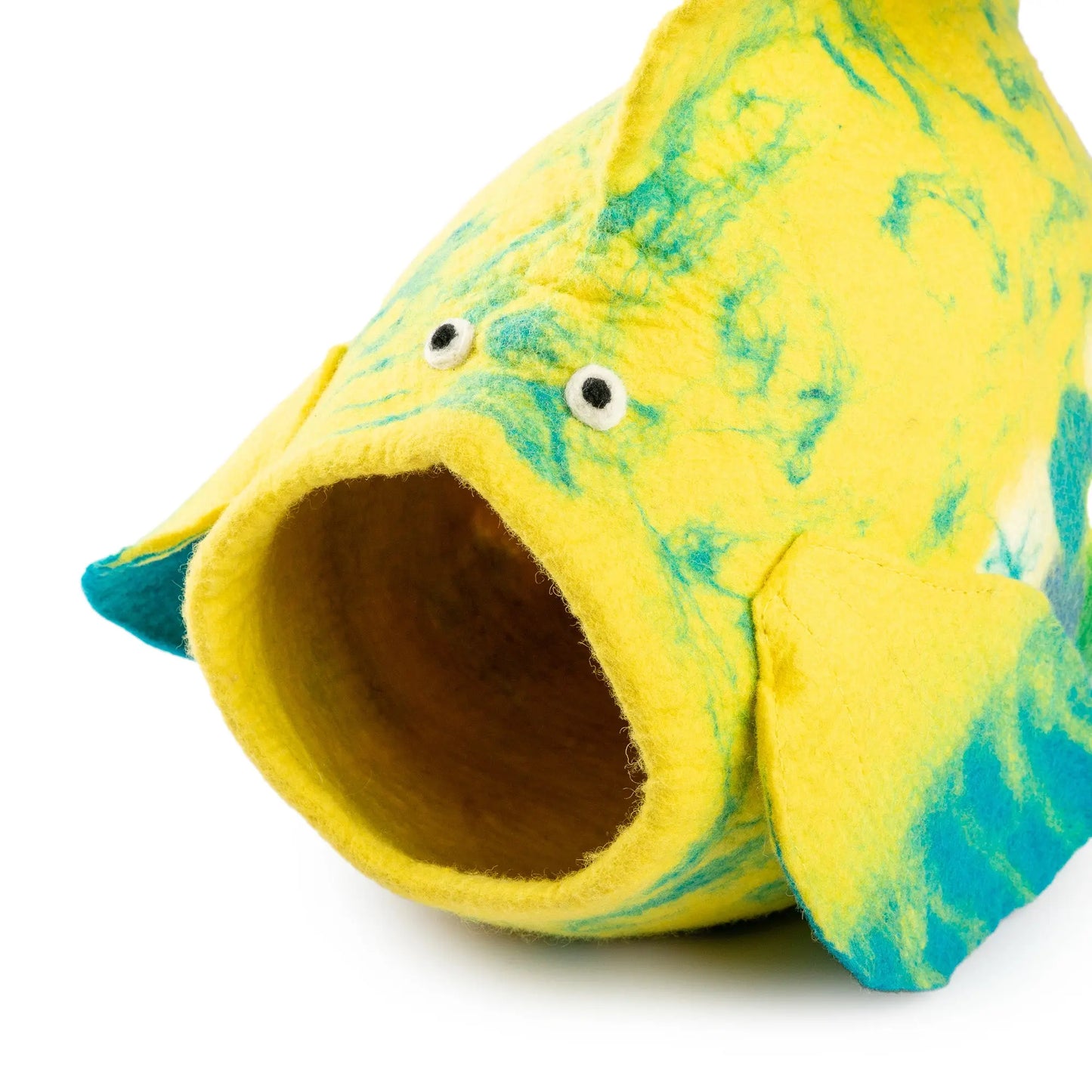 Indoor Cat Haven: Soft & Supportive Felt Wool Cave Woolygon