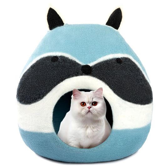 cat cave bed felt wool