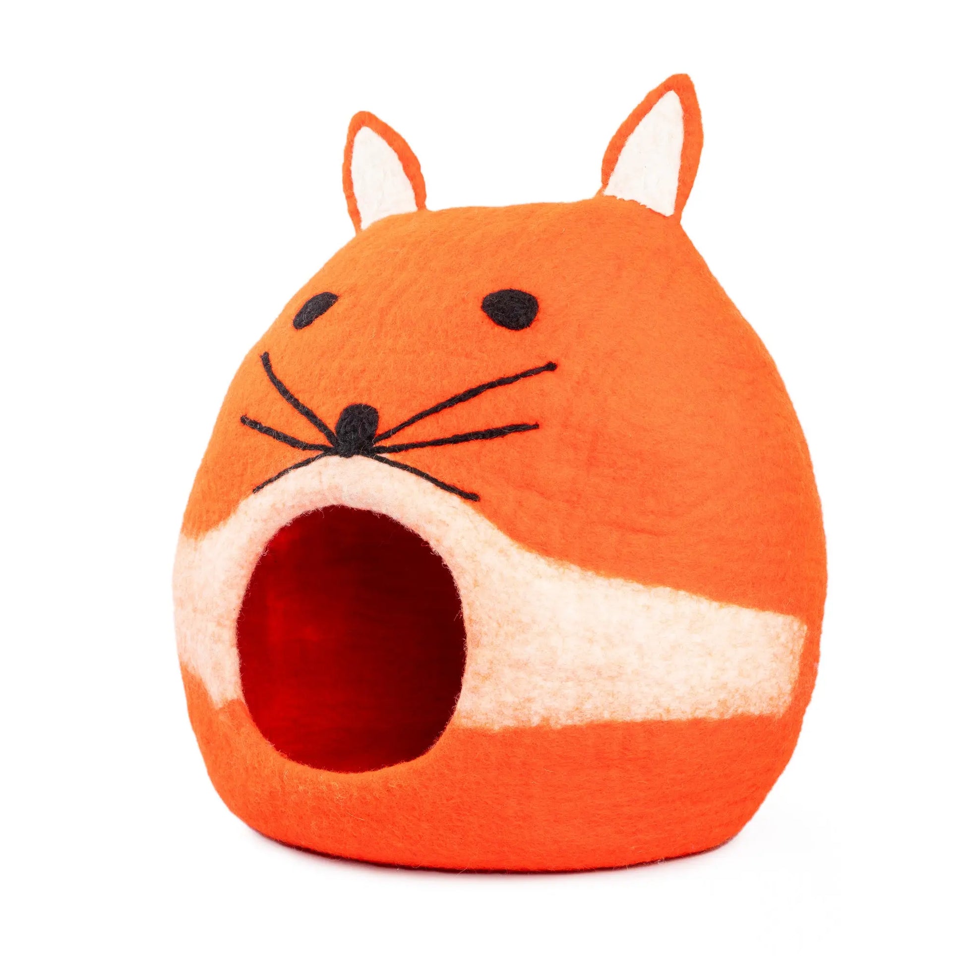 The Woolygon Purrfect Nest: Eco-Friendly Merino Wool Cat Cave for Relaxation & Play Woolygon
