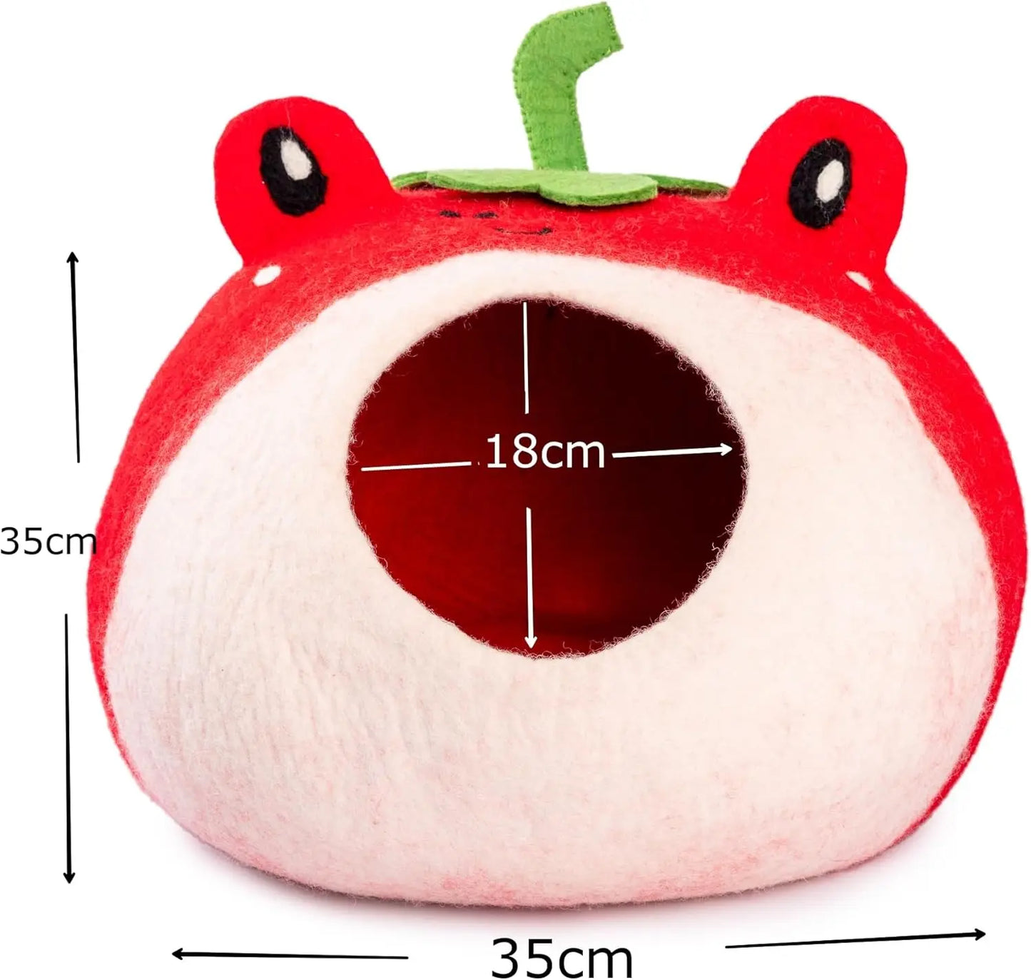 Woolygon Premium Felt Cat Cave Bed Woolygon