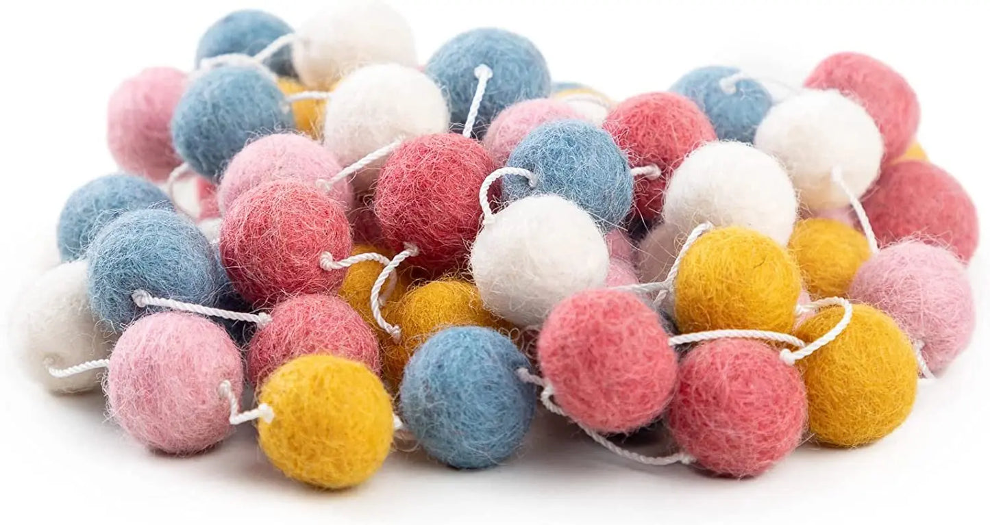 Felt Ball Garland