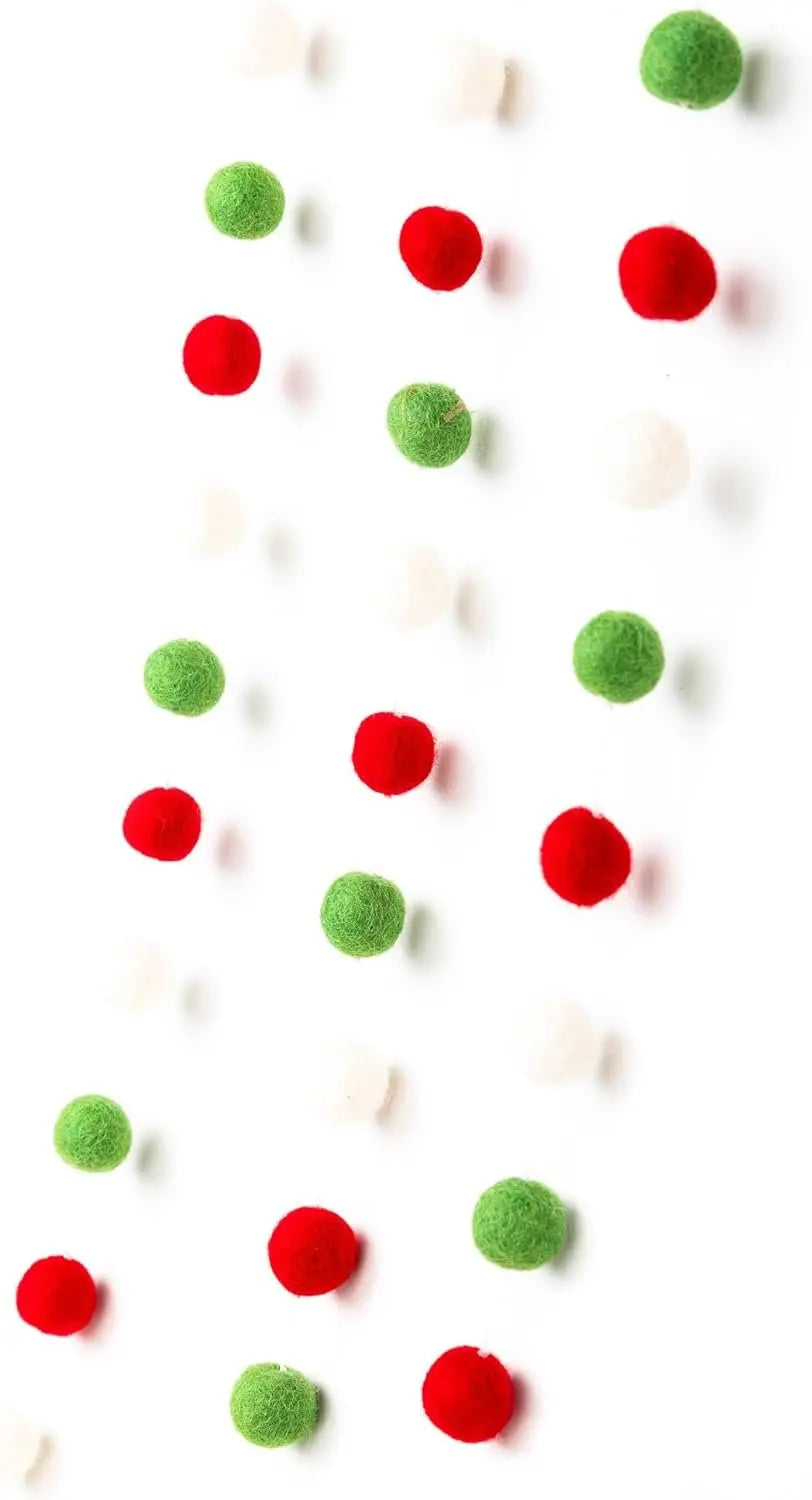 Woolygon Vibrant Felt Ball Garland Woolygon
