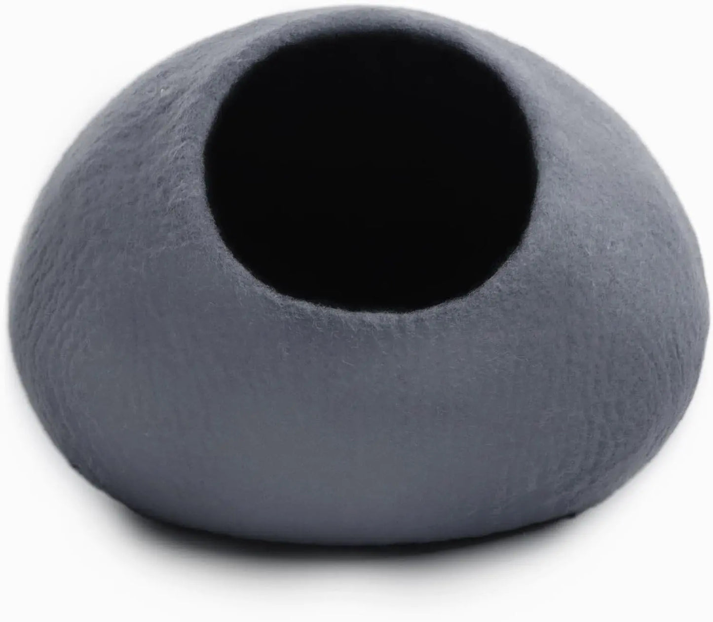 Large handmade cat cave in natural wool