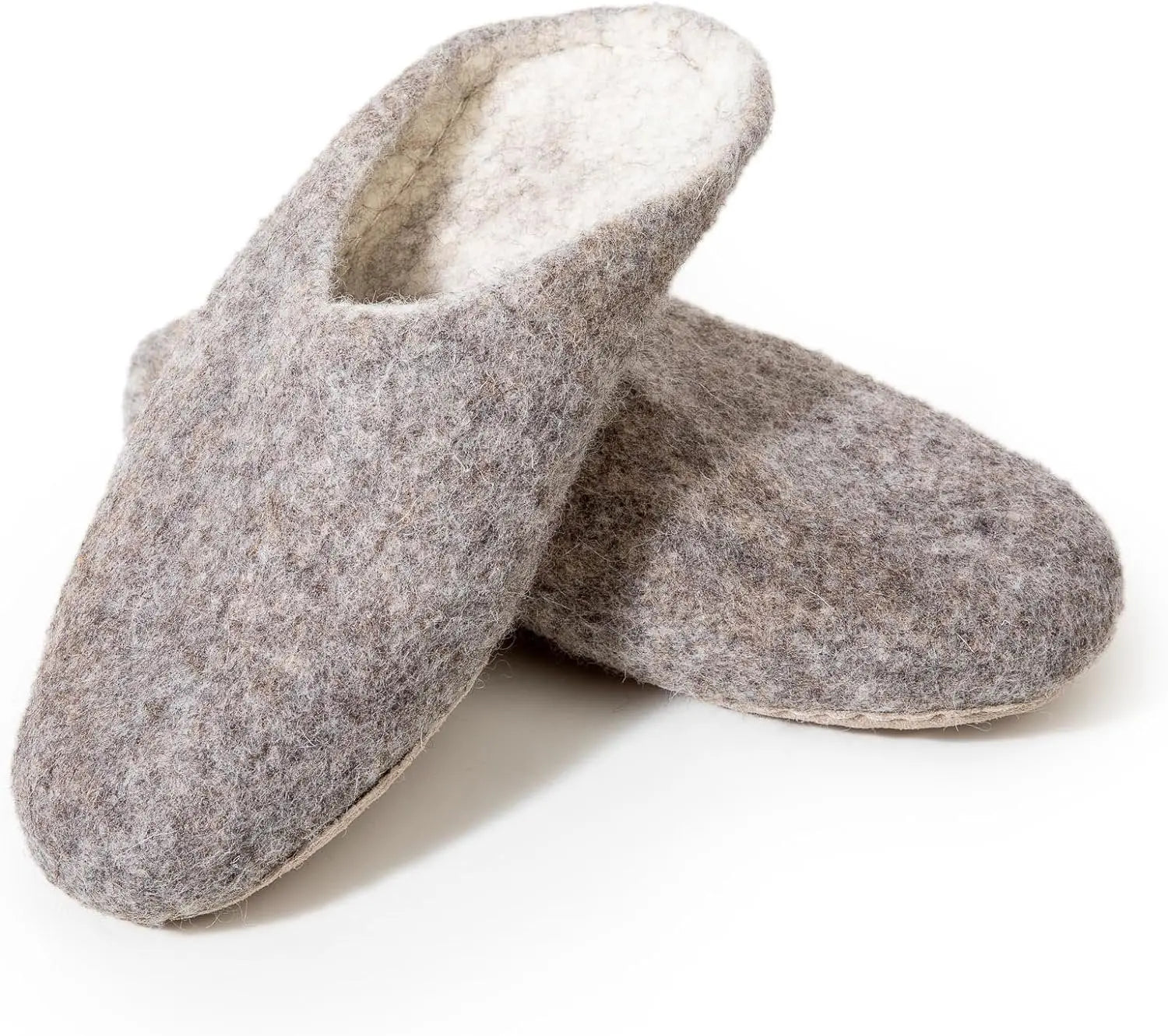 Woolygon Unisex Wool Clogs Indoor Slippers - Mules Sandals for Men Women, Warm Slip-On Soft Comfy Sheepskin Loafers Lightweight Footwear Woolygon