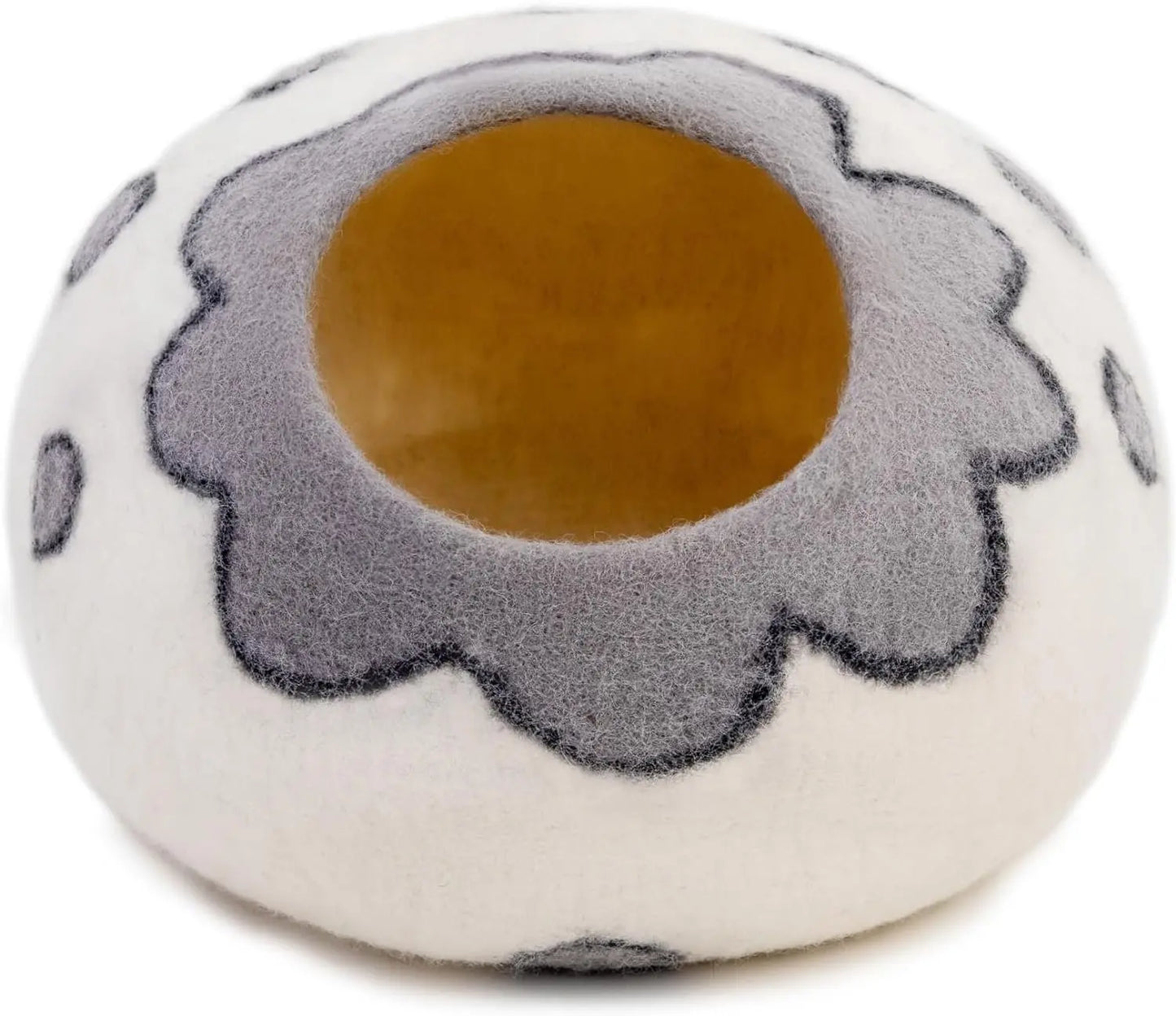 Handmade wool cat cave