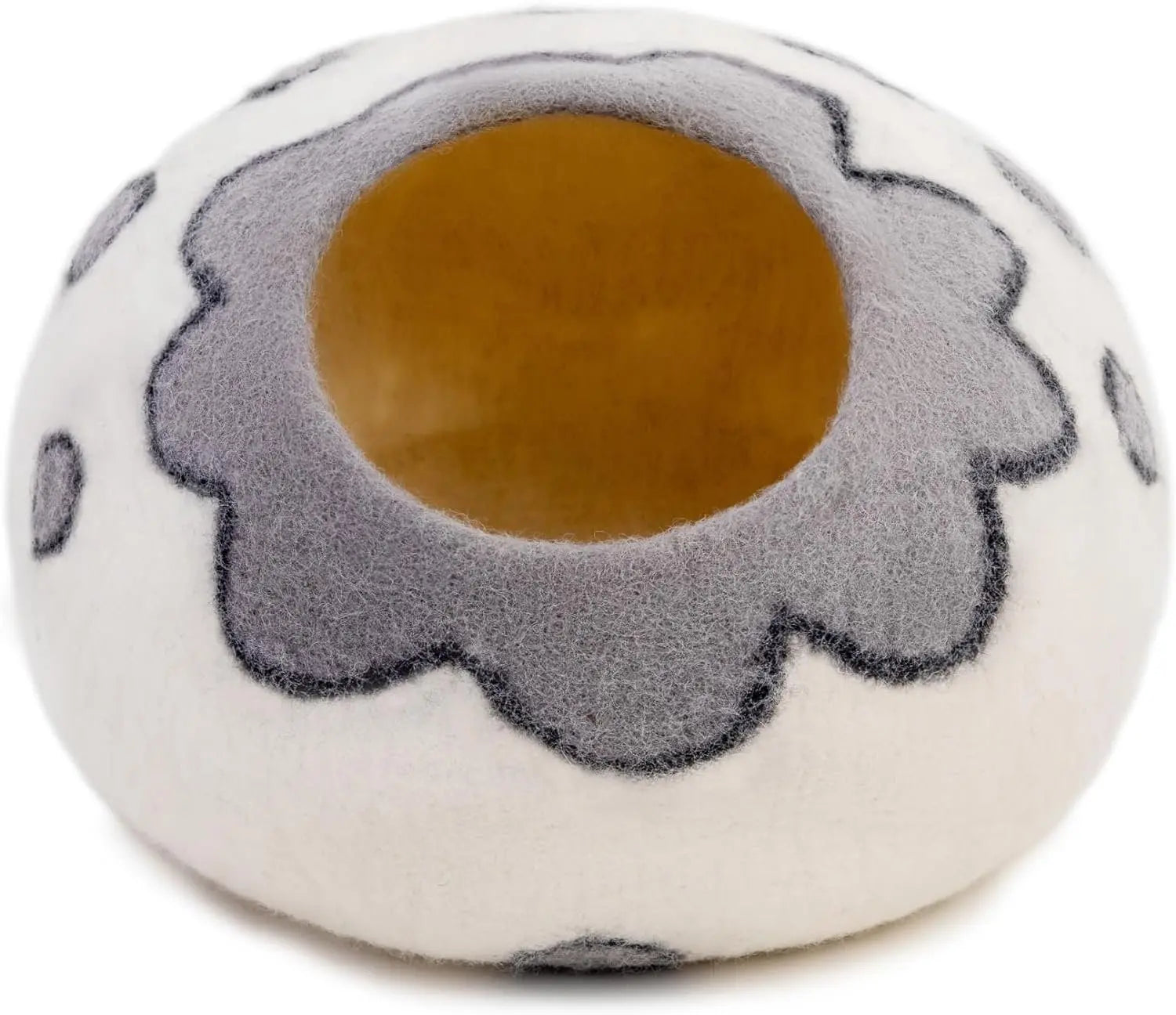 Handmade wool cat cave