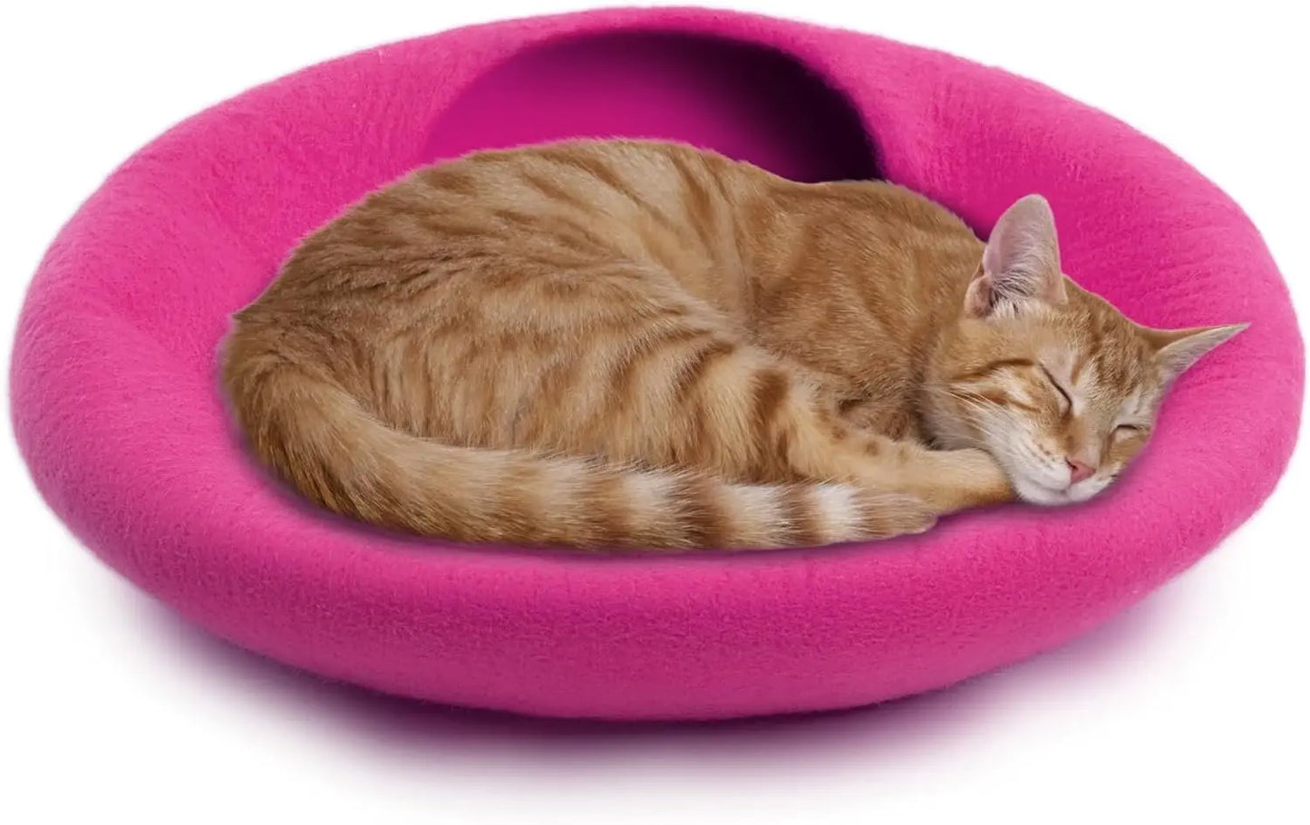 Handmade wool cat cave