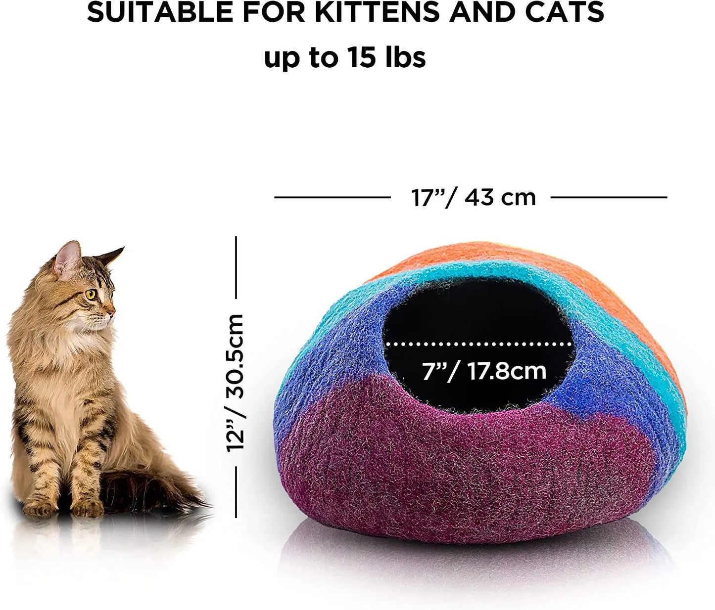 Eco-friendly pet hideaway for cats