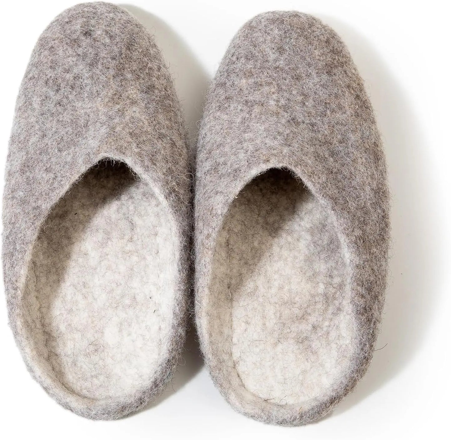 Woolygon Unisex Wool Clogs Indoor Slippers - Mules Sandals for Men Women, Warm Slip-On Soft Comfy Sheepskin Loafers Lightweight Footwear Woolygon