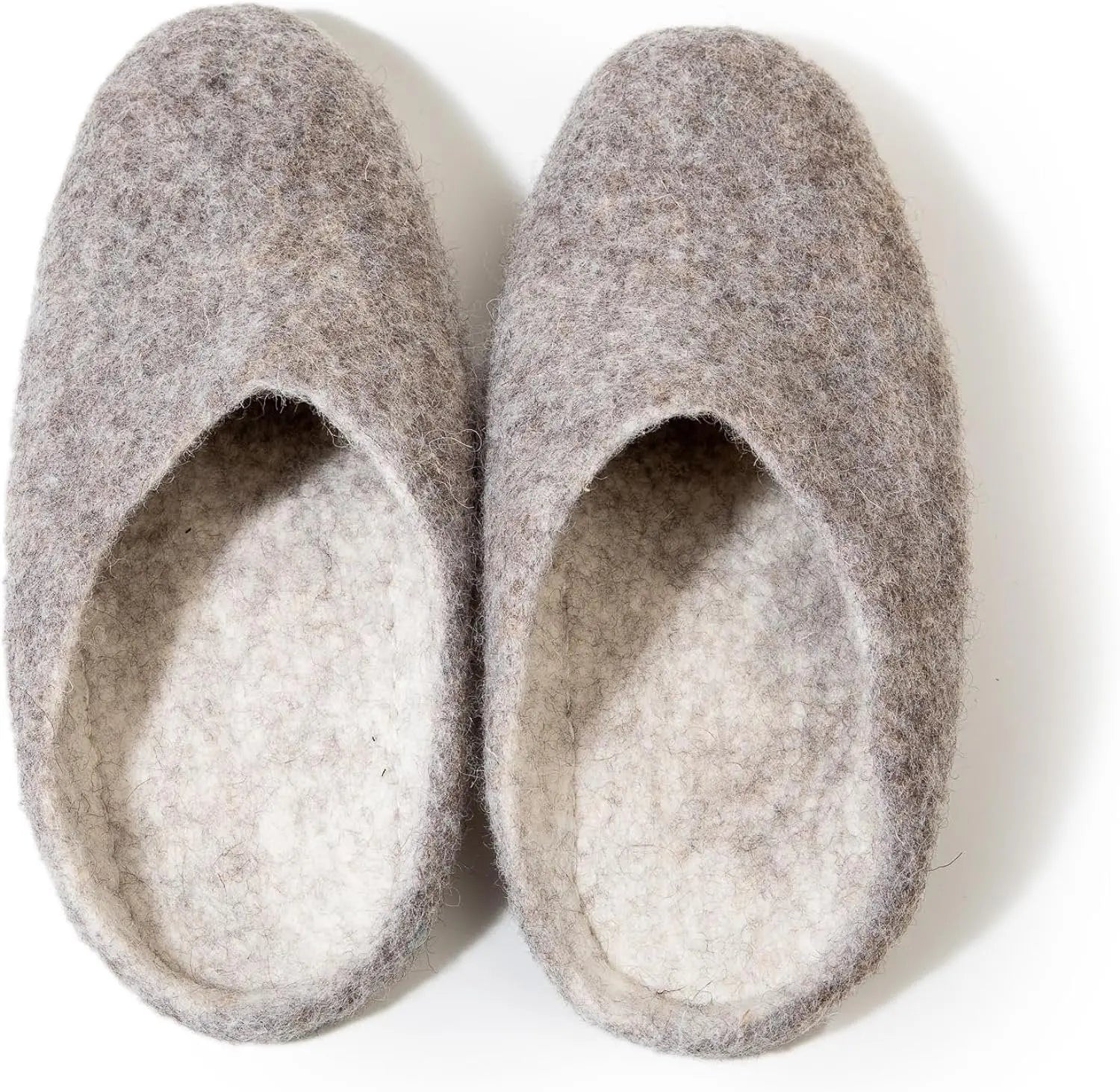 Woolygon Unisex Wool Clogs Indoor Slippers - Mules Sandals for Men Women, Warm Slip-On Soft Comfy Sheepskin Loafers Lightweight Footwear Woolygon