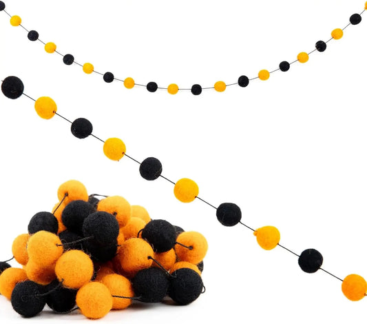 Vibrant Felt Ball Garland
