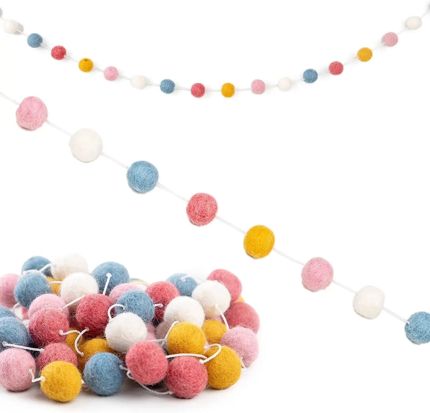 Felt Ball Garland
