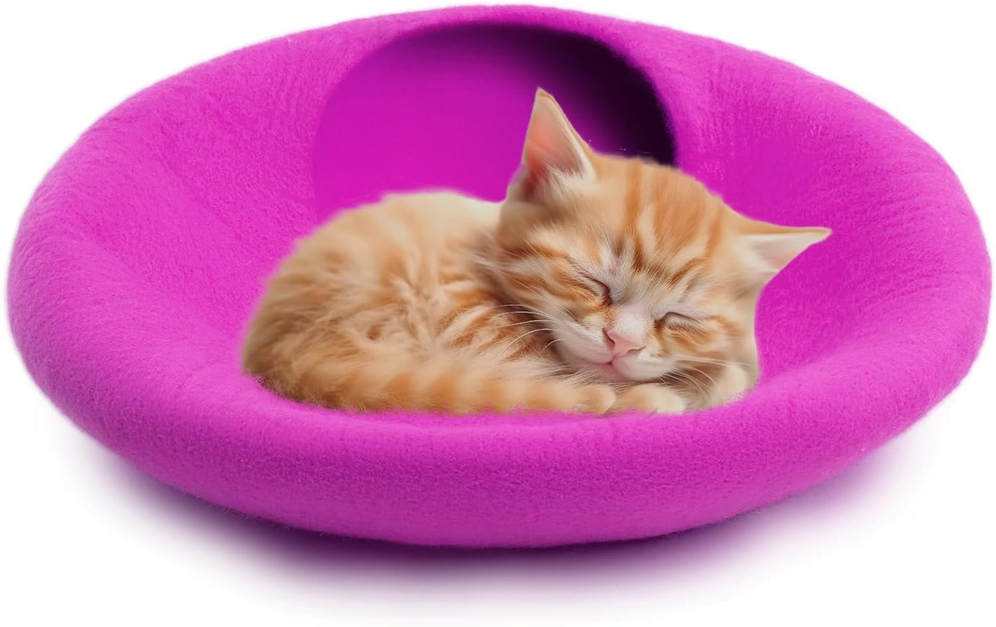 Cozy felt cat bed for kittens