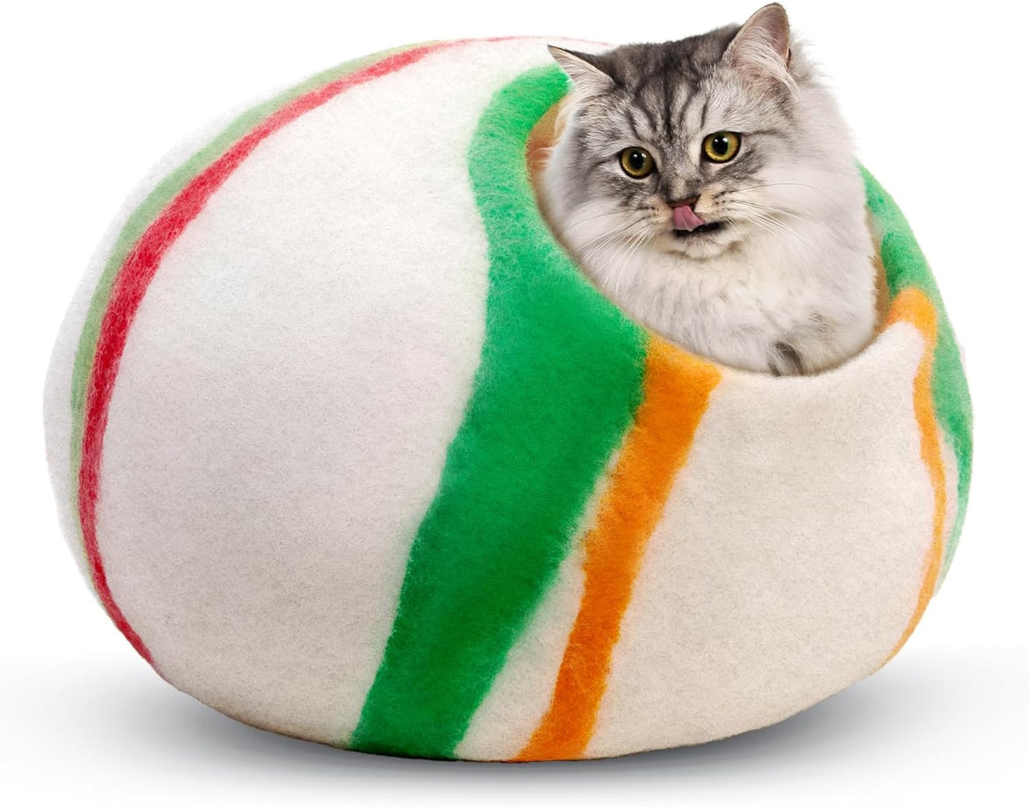 Luxury cat bed with felt material